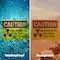 Signmission Radiation & Laser Sign, 10 in H x 14 in W, Plastic, Rectangle OS-2PACK-CR-P-1014-L-10172 - alternate 2